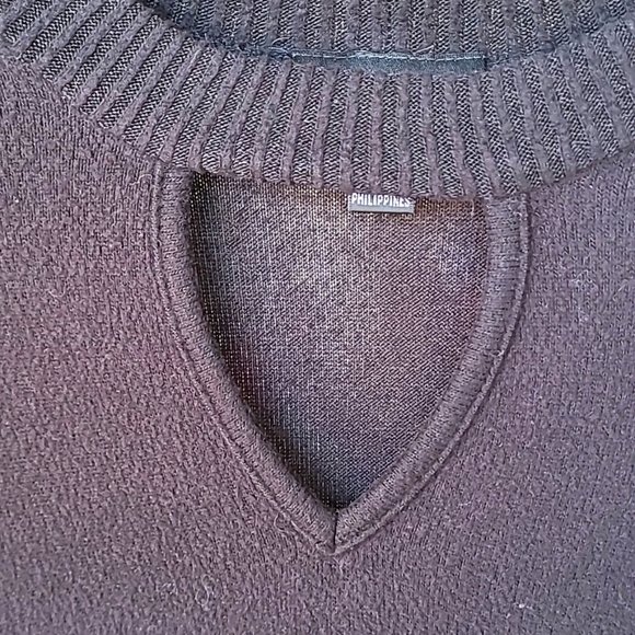 Black Knit Sweater Dress - Picture 2 of 5